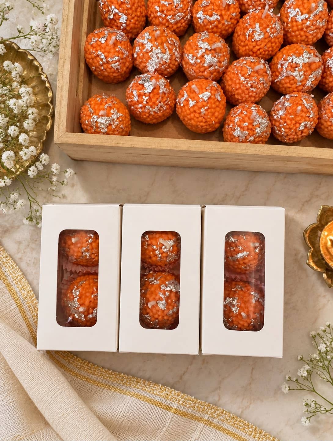 Motichoor Laddu Candle