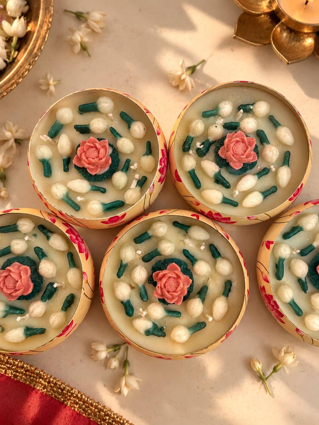 Rose & Mogra Bowl Candle