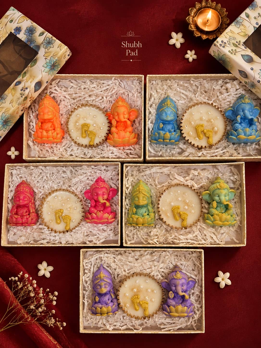 Lakshmi Ganesha Diya Box