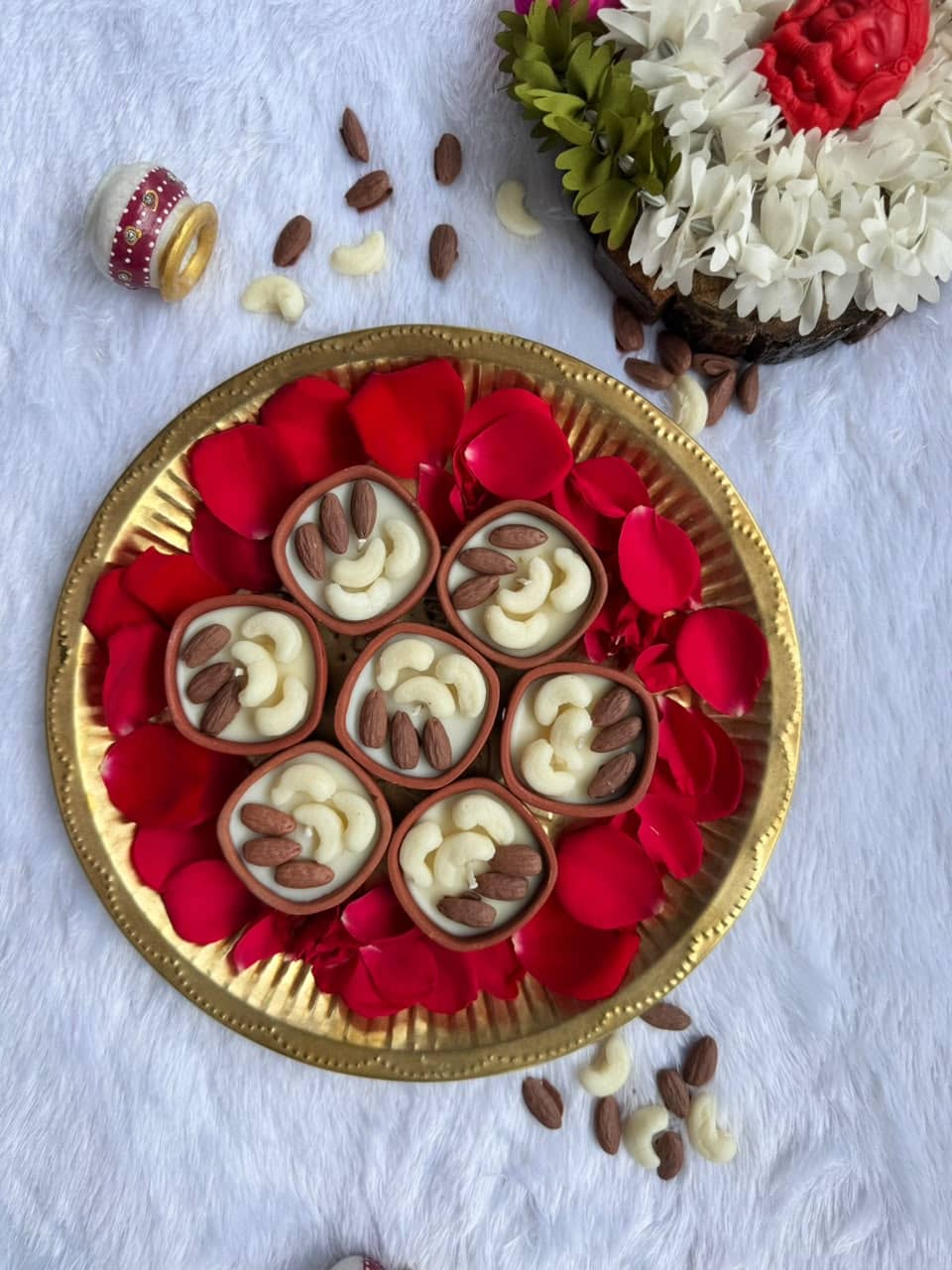 Dry Fruit Diya Thali